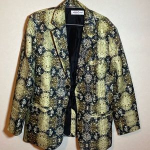 SNAKE SKIN print costume blazer